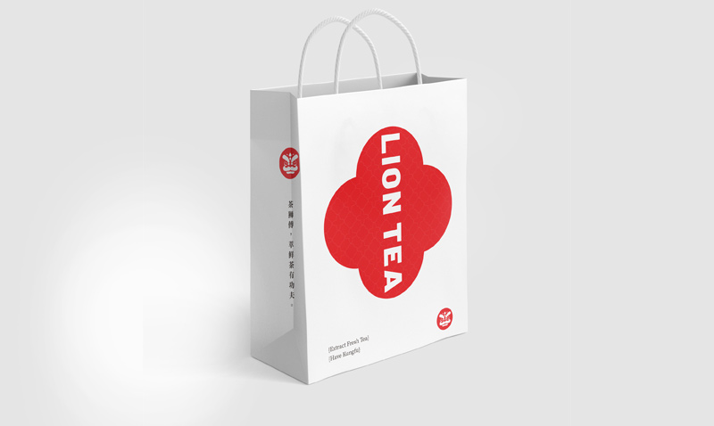 茶狮傅 VI 饮品袋茶狮傅招商