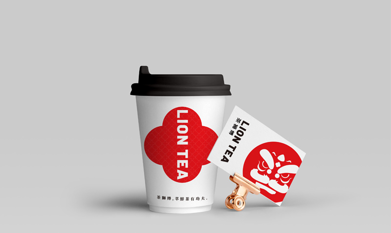 茶狮傅 VI 饮品杯茶狮傅招商