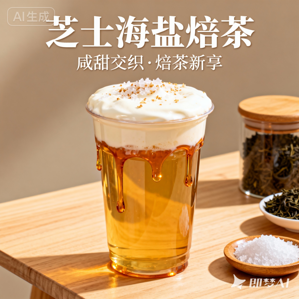 秋冬限定焦香浓郁芝士海盐焙茶做法，超级简单！