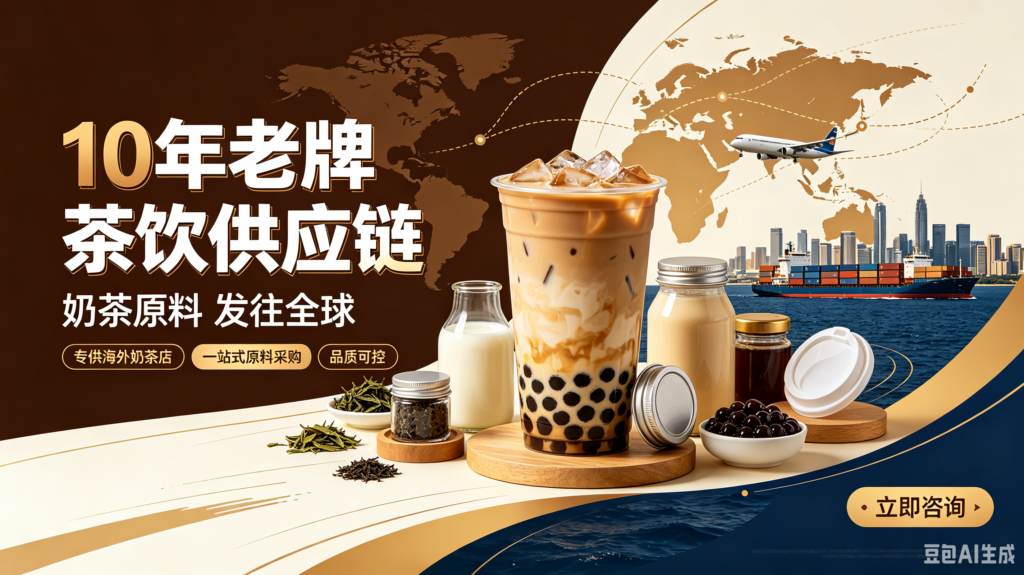 10 年老牌茶饮供应链，专供海外奶茶店